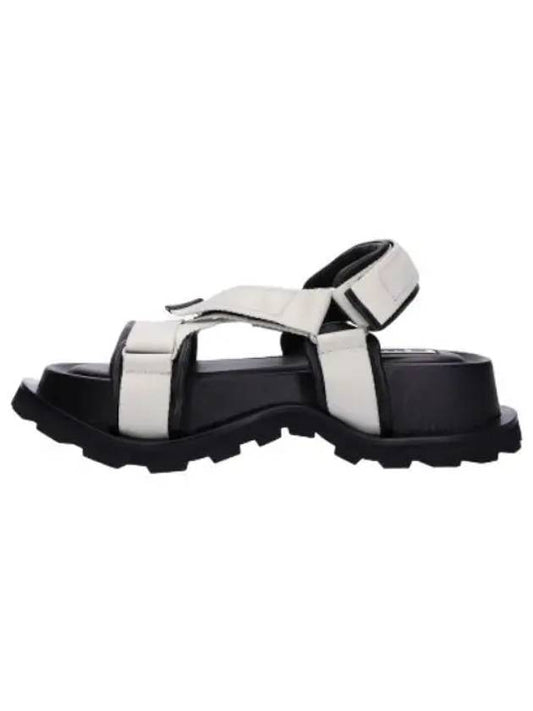 lug sole sandals white black - JIL SANDER - BALAAN 1