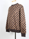 Ribbed Damier crew neck knit M - LOUIS VUITTON - BALAAN 3