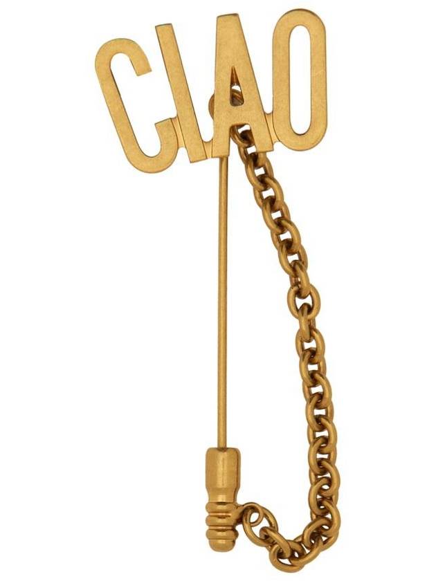 Moschino Brooch With Chain Hello - MOSCHINO - BALAAN 1