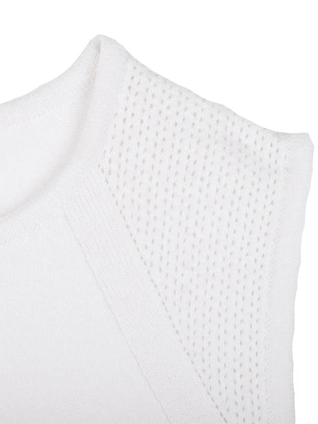 sleeveless knit WHITE - WHITEBALL - BALAAN 8