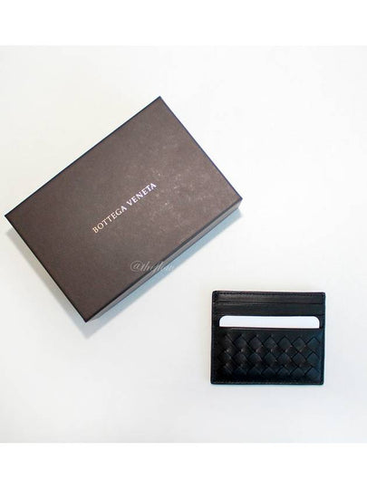 Intrecciato Weaving Card Wallet Black - BOTTEGA VENETA - BALAAN 2