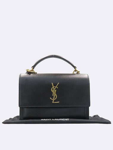 PARIS 634723 Black color leather new medium sunset gold tote bag and shoulder - SAINT LAURENT - BALAAN 1