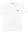 Small Gold Heart Wappen Short Sleeve T-Shirt White P1 T216 4 - COMME DES GARCONS - BALAAN 2