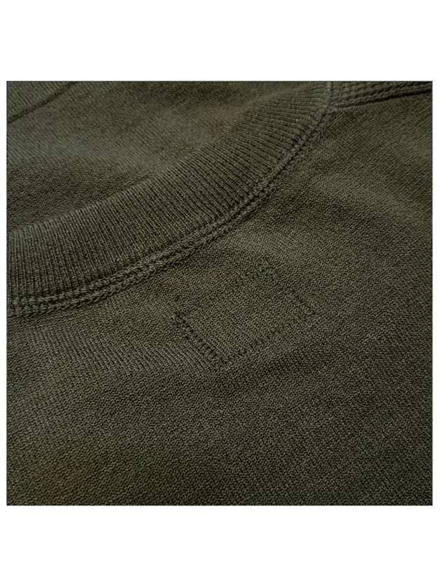 Men's Lens Wool Regular Fit Knit Top Khaki - CP COMPANY - BALAAN 4