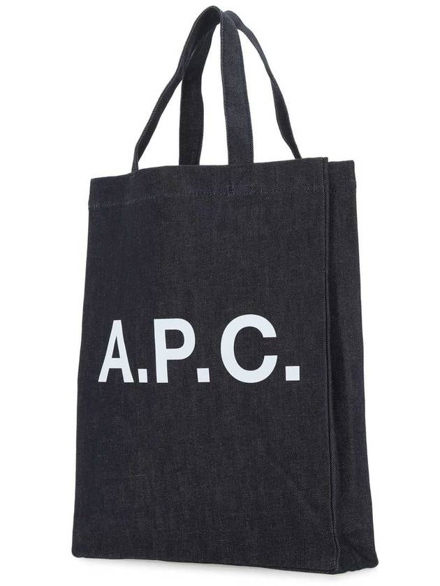 Eco Lou Logo Tote Bag Navy - A.P.C. - BALAAN 3