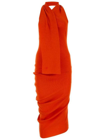 midi dress FZDC27ARV4F0QG5 P24 ORANGE - FENDI - BALAAN 2