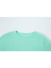 100% Wool Round Neck Sleeve Sweater Mint C3KPO74MT - CALLAITE - BALAAN 5