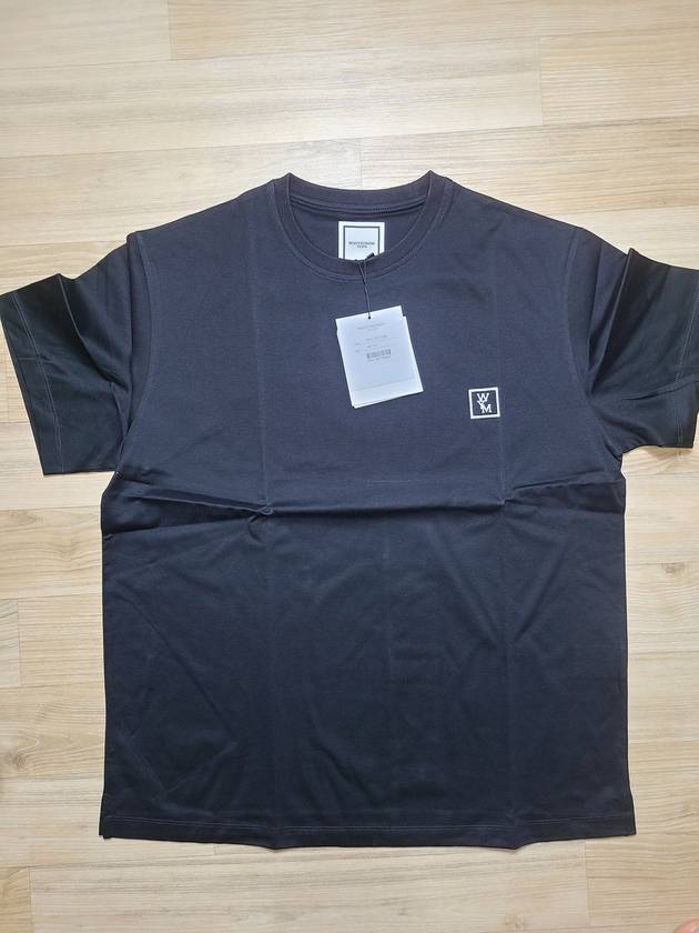 Cotton Back Logo Short Sleeve T-Shirt Black - WOOYOUNGMI - BALAAN 5