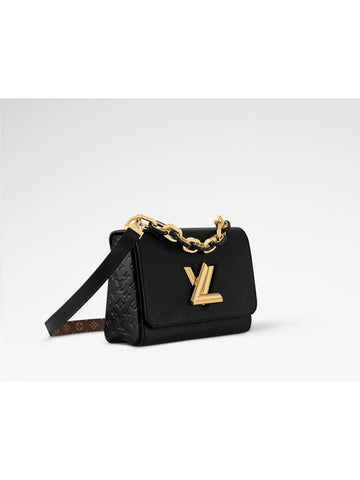 Black twist slim MM shoulder bag luxury wedding gift M12736 - LOUIS VUITTON - BALAAN 1