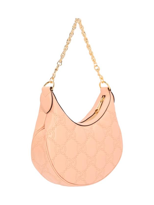 GG Matelasse Half Moon Small Shoulder Bag Beige - GUCCI - BALAAN 3