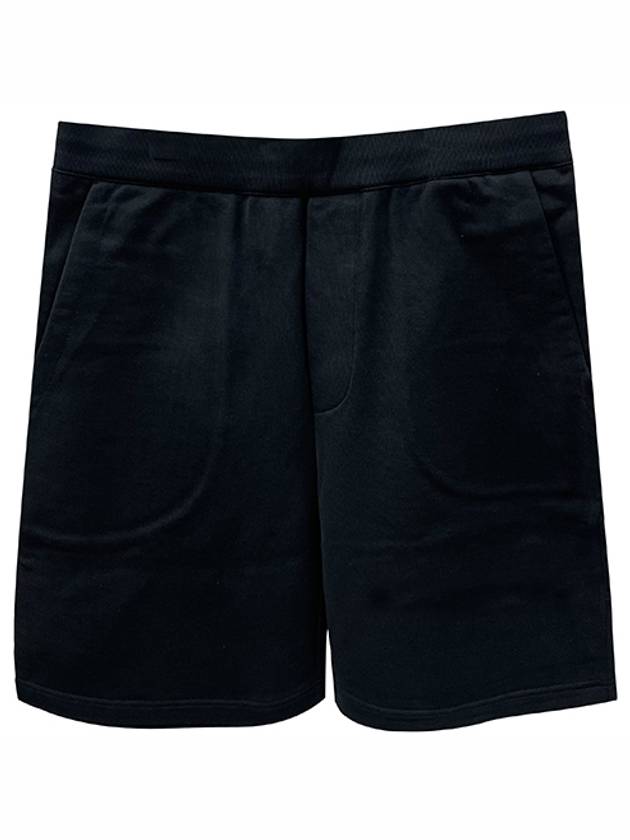 Triangle Logo Cotton Shorts Black - PRADA - BALAAN 2