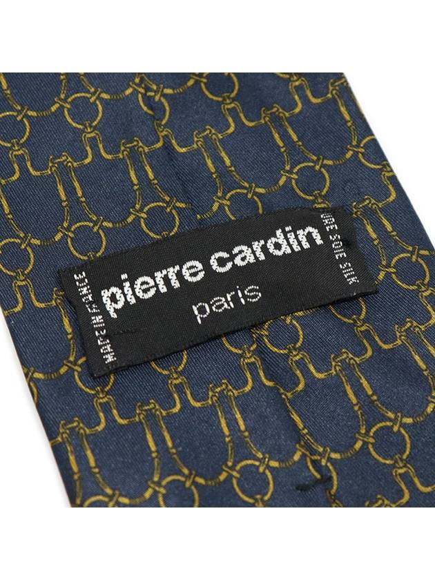 Pierre Cardin 100 silk navy pattern tie - ETC - BALAAN 7