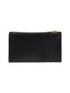 Cassandre Matelasse Fragment Emboss Leather Flap Card Wallet Black - SAINT LAURENT - BALAAN 5