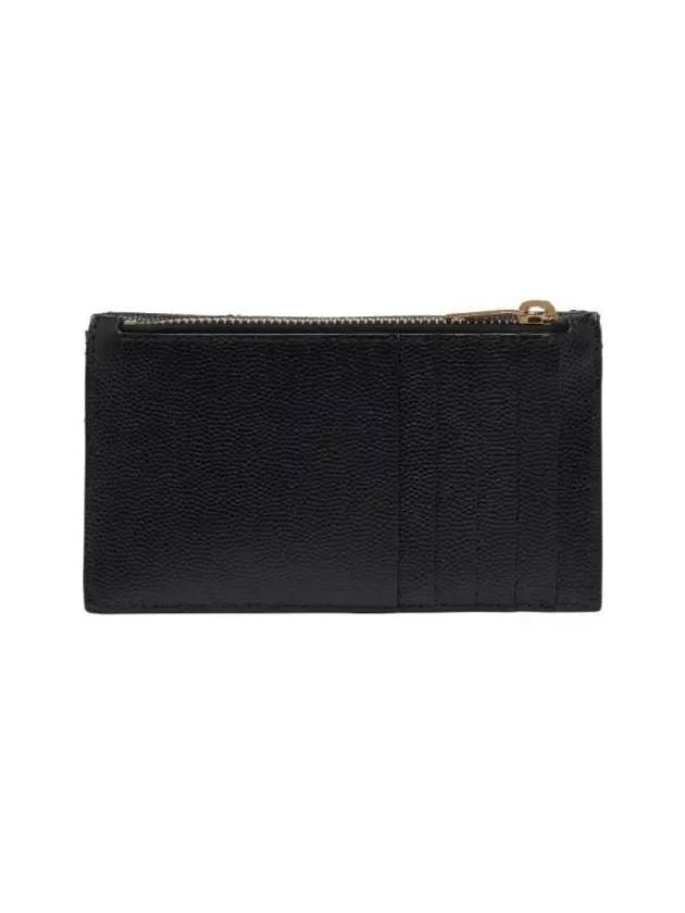 Cassandre Matelasse Fragment Emboss Leather Flap Card Wallet Black - SAINT LAURENT - BALAAN 5