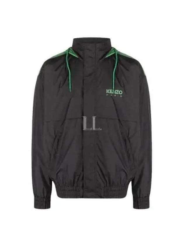 Men's Logo Print Track Jacket Black - KENZO - BALAAN 2