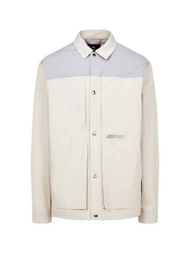 PS color block overshirt jacket light beige - PAUL SMITH - BALAAN 1