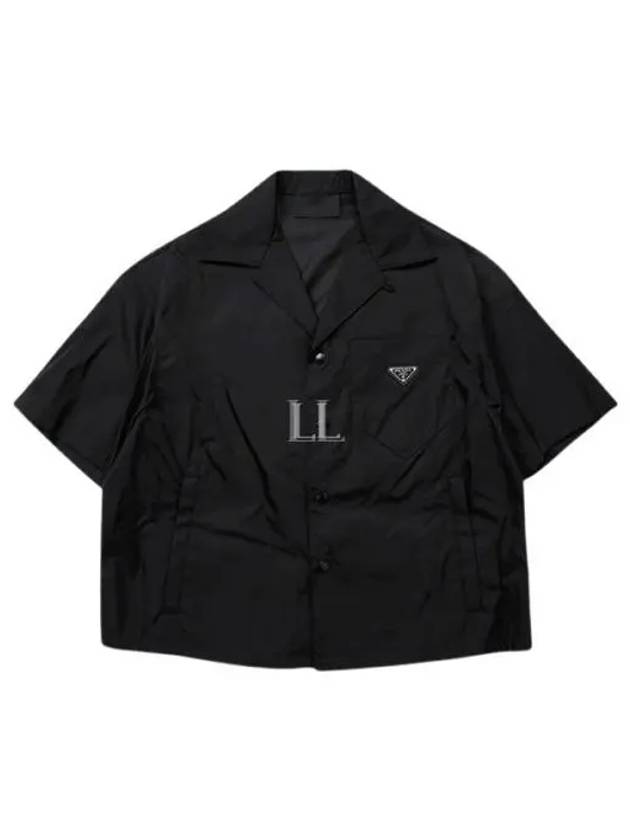 Re-Nylon Short Sleeve Shirt Black - PRADA - BALAAN 2