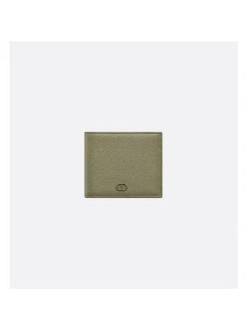 Grain Leather Signature Half Wallet Green - DIOR - BALAAN 1