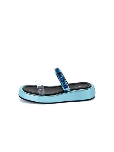 WOMEN MELBURNE Jewelry Sandals Turquoise 270236 - GIUSEPPE ZANOTTI - BALAAN 1