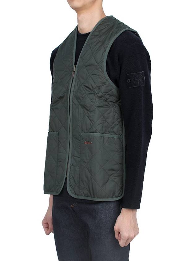 Quilted Waistcoat Zip In Liner Vest Olive - BARBOUR - BALAAN 5