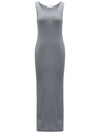 Baby Fox Ribbed Tank Long Dress Grey - MAISON KITSUNE - BALAAN 3