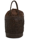 Handwoven Basket Big Bucket Bag Dark Brown - DRAGON DIFFUSION - BALAAN 5