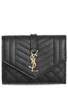 quilted leather wallet 739450BOWT1--1000 B0020168520 - SAINT LAURENT - BALAAN 2