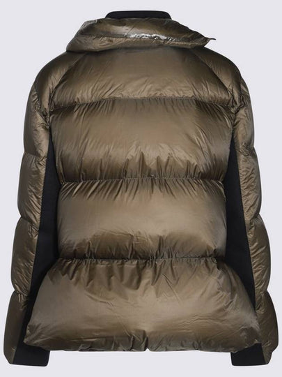 Sacai Dark Green And Blue Nylon Down Jacket - SACAI - BALAAN 2