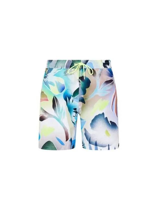 Flower graphic poly swim shorts neon green 270239 - PAUL SMITH - BALAAN 1