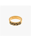 FF Logo Band Ring Gold - FENDI - BALAAN 3