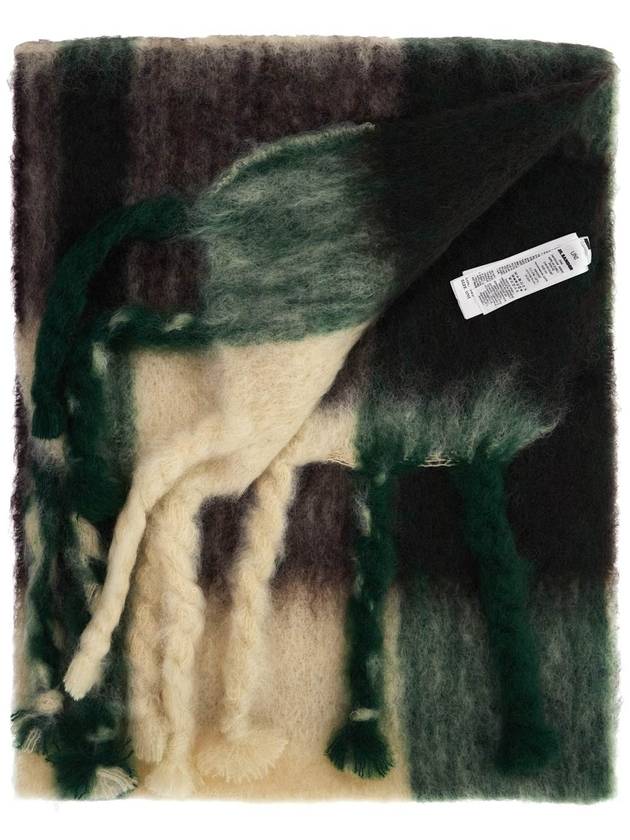 plaid mohair scarf in - JIL SANDER - BALAAN 2