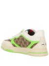 Men's Reweb Original GG Canvas Low Top Sneakers Beige Green - GUCCI - BALAAN 4