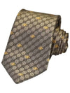 Interlocking GG Pattern Bee Print Tie Beigle - GUCCI - BALAAN 3