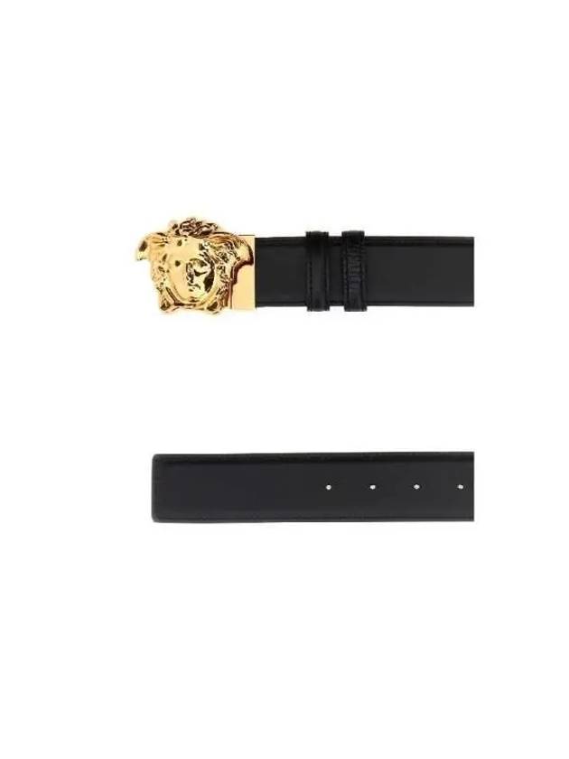 La Medusa Reversible Leather Belt Black - VERSACE - BALAAN 3