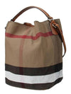 Canvas Check Ashby Shoulder Bag Brown - BURBERRY - BALAAN 3