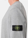 Wappen Patch Garment Dyed Sweatshirt Grey - STONE ISLAND - BALAAN 4