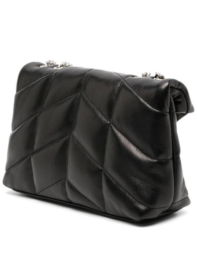 Toy Puffer Leather Shoulder Bag Black - SAINT LAURENT - BALAAN 5