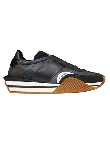 Men's James Low Top Sneakers Black - TOM FORD - BALAAN 1