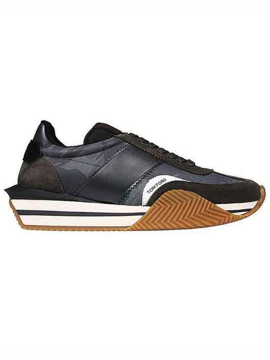 Men's James Low Top Sneakers Black - TOM FORD - BALAAN 1