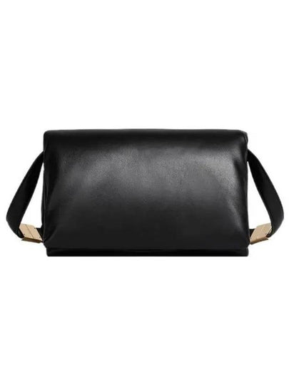 Prisma Medium Leather Shoulder Bag Black - MARNI - BALAAN 2