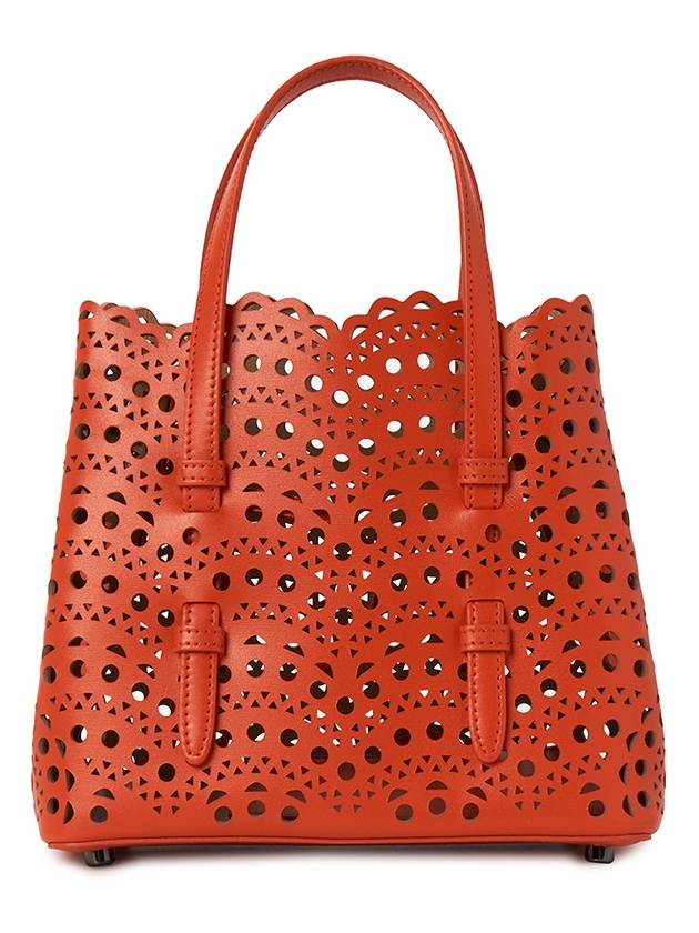 Mina 20 Vienne Wave Lux Calfskin Tote Bag Red - ALAIA - BALAAN 5