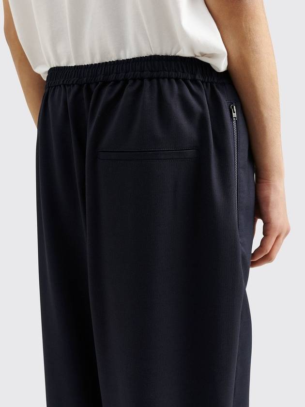 Jacquard Wool Straight Pants Navy - ACNE STUDIOS - BALAAN 3