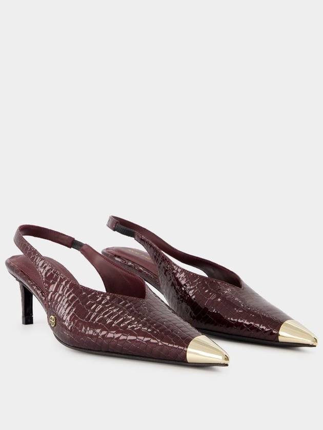 Nina Pumps - ANINE BING - Calfskin - Burgundy - ANINE BING - BALAAN 2