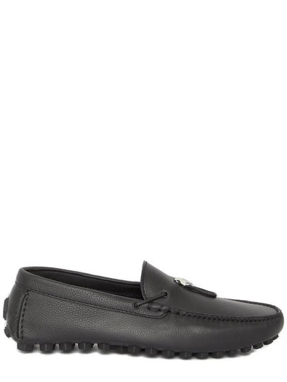 CD Diamond Grained Calfskin Loafers Black - DIOR - BALAAN 2