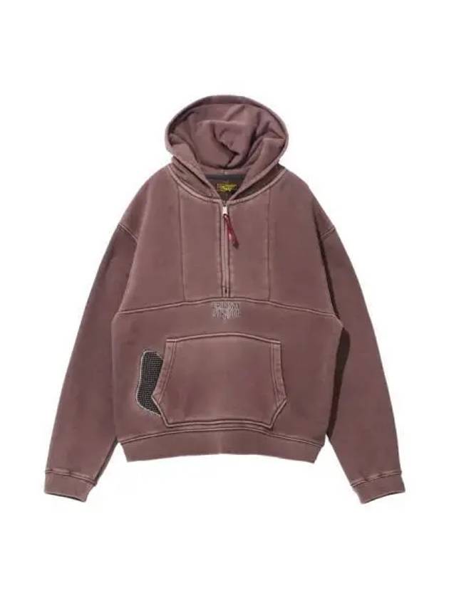 Patchwork Cotton Vintage Hoodie Brown - OGARP - BALAAN 1