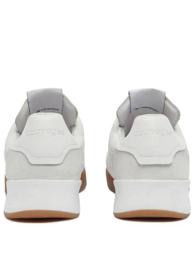 Club 02 Leather Low Top Sneakers White - COURREGES - BALAAN 4