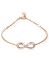 Hyperbola Infinity Bangle Bracelet Rose Gold - SWAROVSKI - BALAAN 4