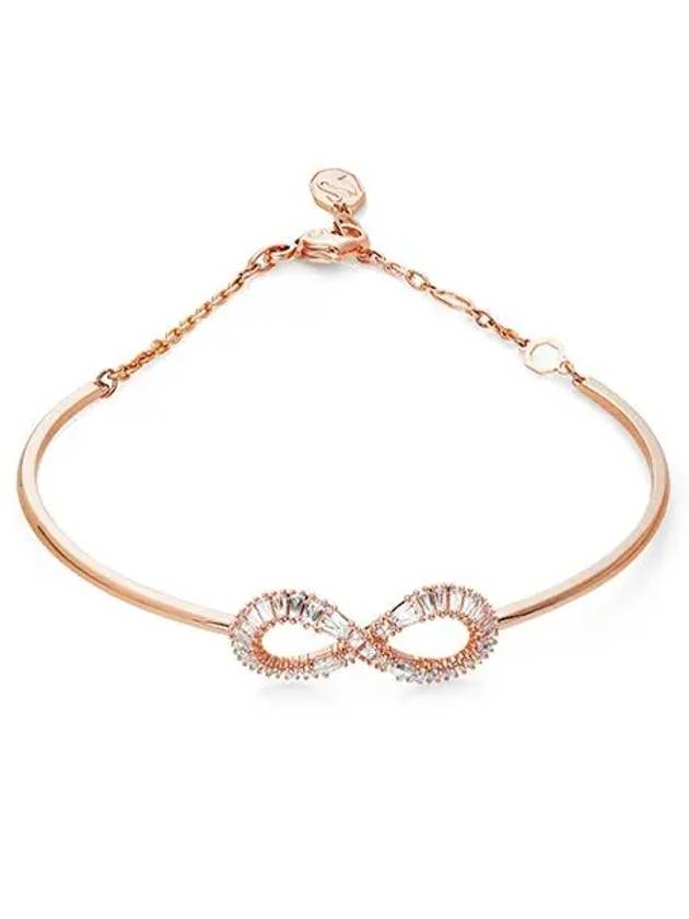 Hyperbola Infinity Bangle Bracelet Rose Gold - SWAROVSKI - BALAAN 2