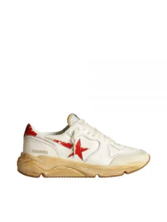 Men's Running Sole Red Star Low Top Sneakers White - GOLDEN GOOSE - BALAAN 2