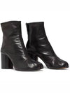 Tabi Ankle Leather Middle Boots Black - MAISON MARGIELA - BALAAN 2